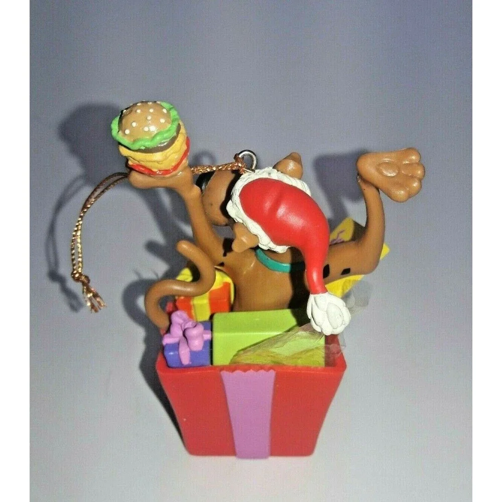 1999 Hanna Barbera Scooby Doo  Box Snacks Presents Hamburger Candy Cane Ornament